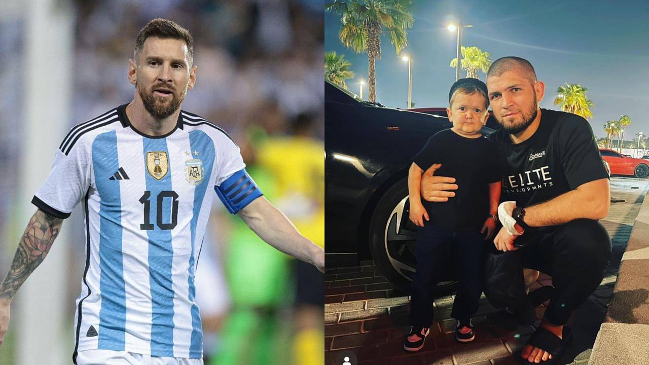 Поклонники убеждены, что Хасбулла является фанатиком Лионеля Месси после того, как россиянин показал себя в футболке Аргентины перед чемпионатом мира по футболу FIFA 2022 в Катаре.
