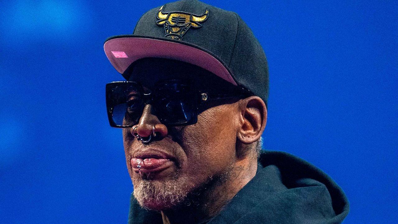 Getting paid $5 million from Spurs didn’t stop Dennis Rodman from bleaching his hair and missing their stadium's opening