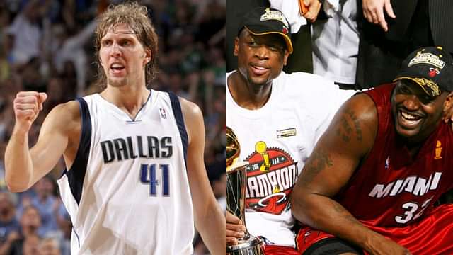 Dirk Nowitzki, After Losing to 325lbs Shaquille O'Neal and Dwyane Wade ...