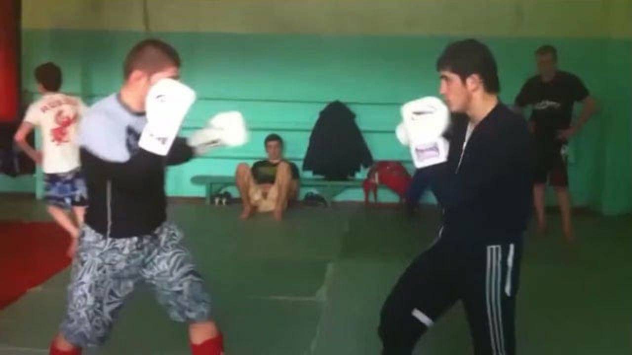 Islam Makhachev Khabib Nurmagomedov sparring