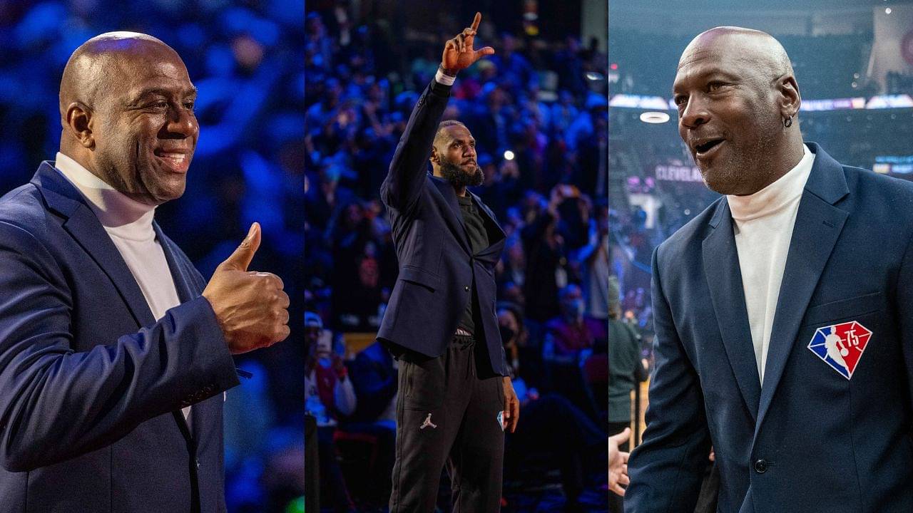 "LeBron James got a Little Michael Jordan and a lot of me": Magic Johnson Marvels Over 6ft 9" Star Carrying Mediocre Cavs Team