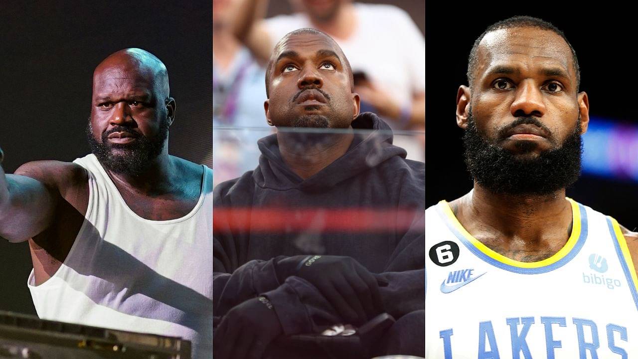 “They Can Control Shaquille O’Neal And LeBron James, Not Me”: $500 Million Worth Kanye West Slams NBA Stars For Being Controlled By Media