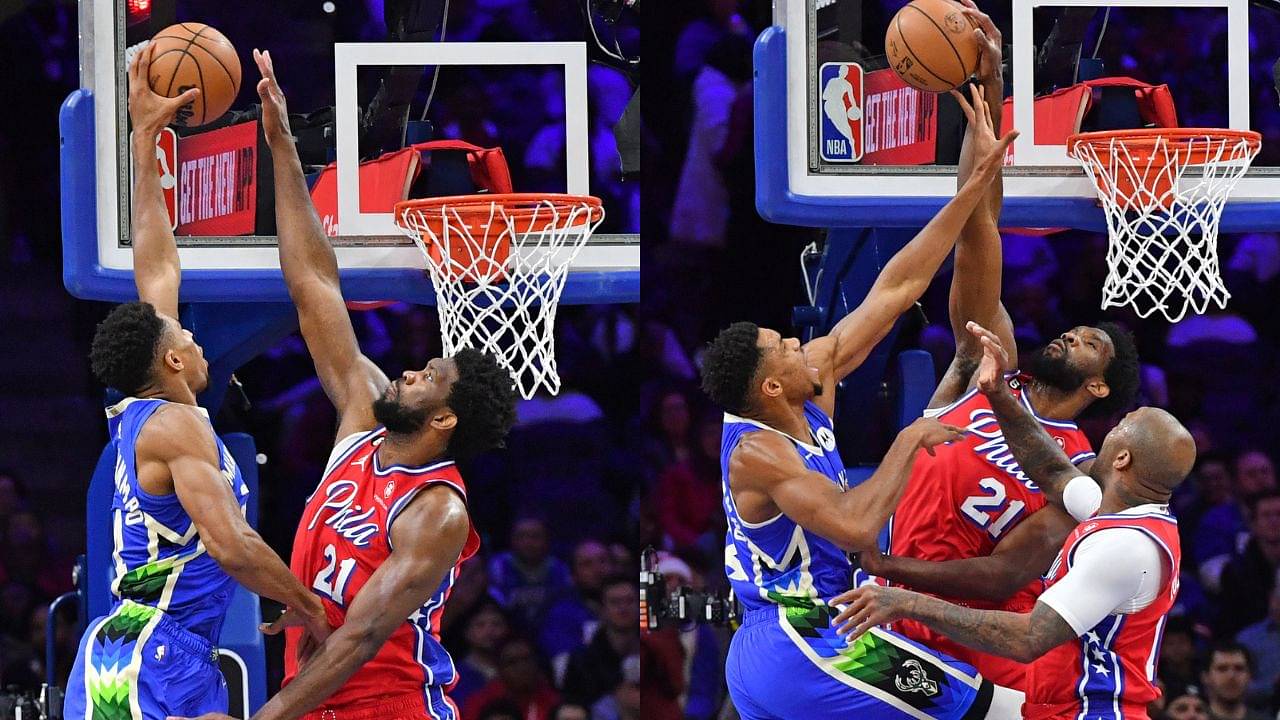 "Joel Embiid Denies Giannis Antetokounmpo": NBA Twitter Sent Into a Tizzy as the Big Men Battle it out on the Hardwood