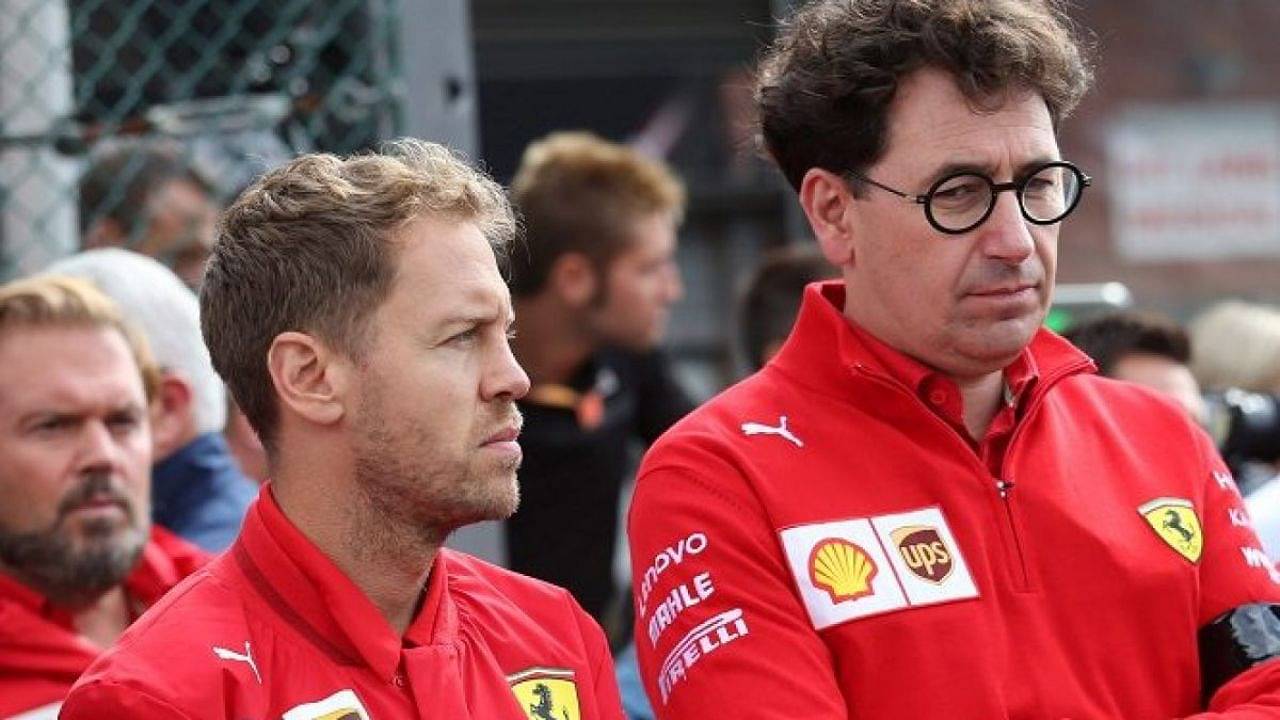 Mattia Binotto claims telling Sebastian Vettel about not renewing his $53 Million Ferrari contract was "the hardest task"