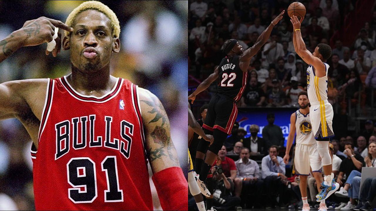 WATCH: Dennis Rodman Made a No-Look Triple 20 Years Before Stephen Curry Normalized It