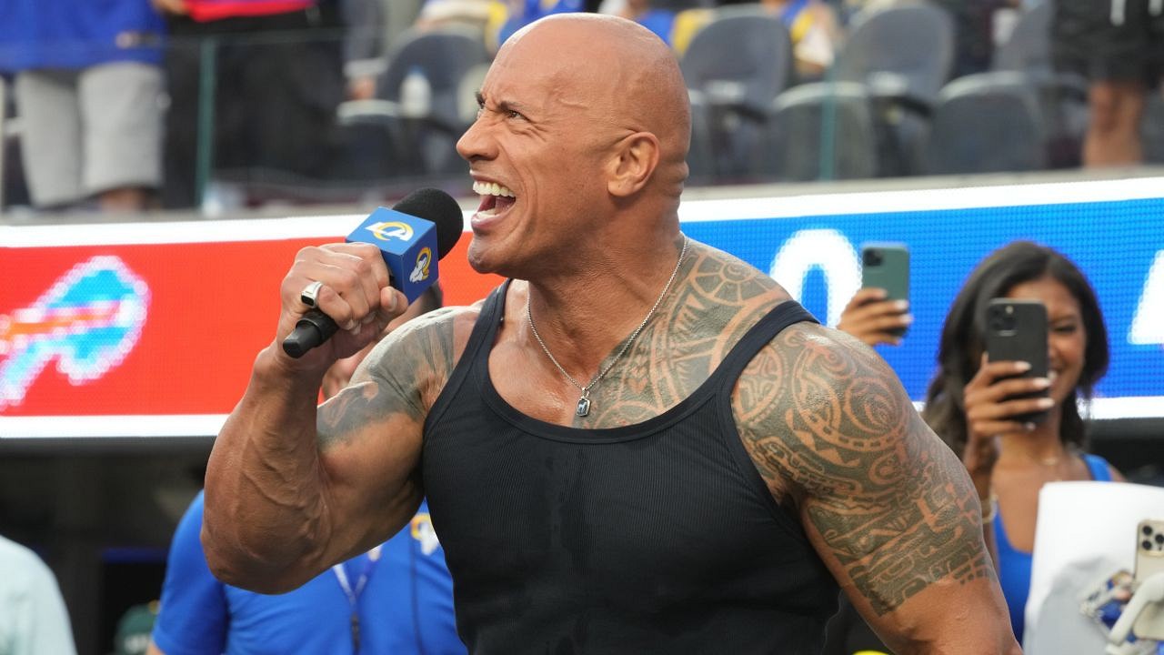 Dwayne Johnson has massive bull tattoo enhanced with 30 hours of  challenging work  Mirror Online