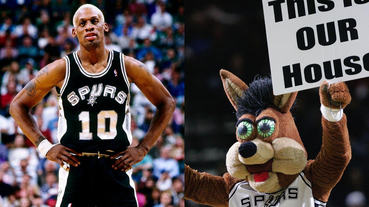 Known For Losing $200,000 For Kicking Cameramen, Dennis Rodman Once Headbutted The Spurs Mascot For No Reason