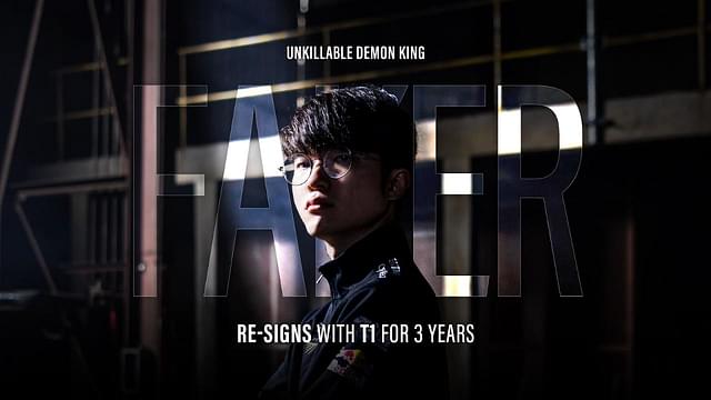 League of Legends pro Faker signs new three year deal with T1