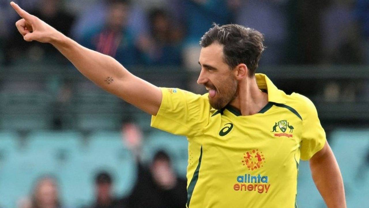 Why is Mitchell Starc not playing today's 3rd ODI between Australia and England in Melbourne?