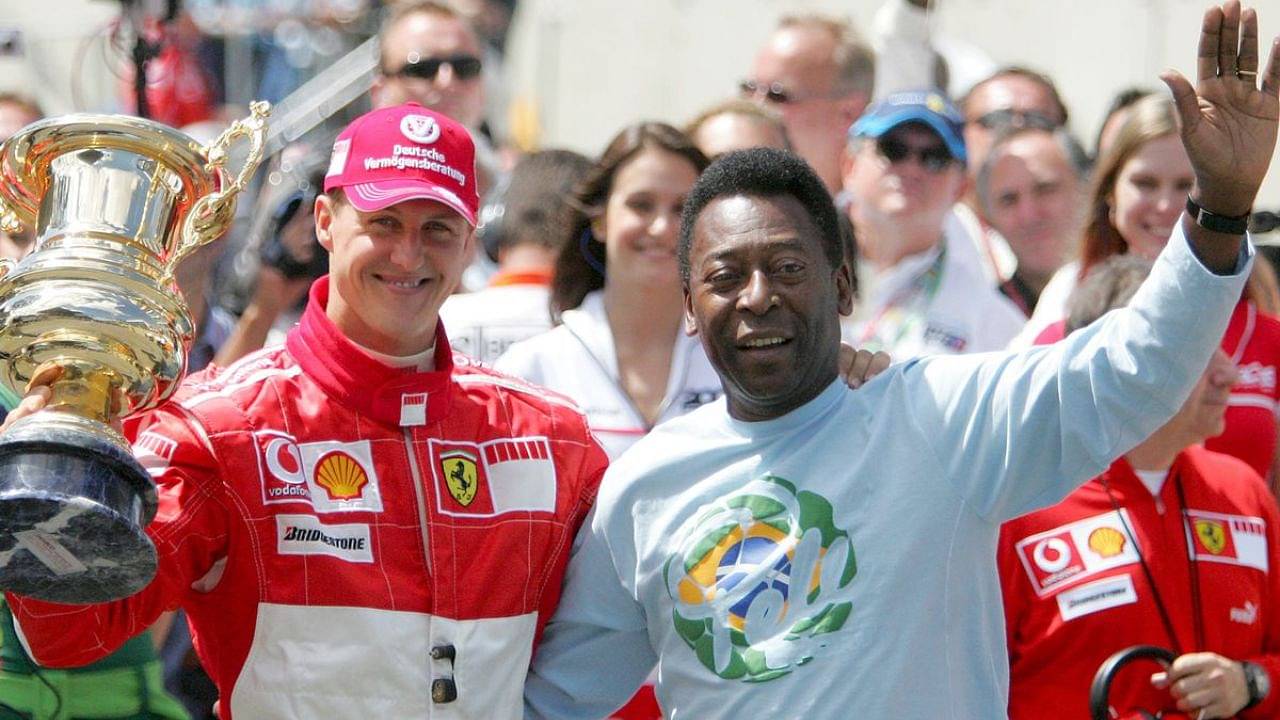 When Footballing legend Pele awarded 7-time F1 Champion Michael Schumacher ahead of his final race with Ferrari