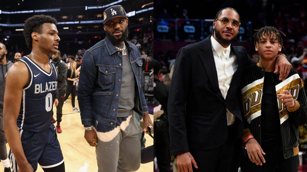 "Bronny James vs. Kian Anthony": Sons of NBA legends LeBron James and Carmelo Anthony Go Head-to-Head Post 20-Years to Their Father's Matchup 