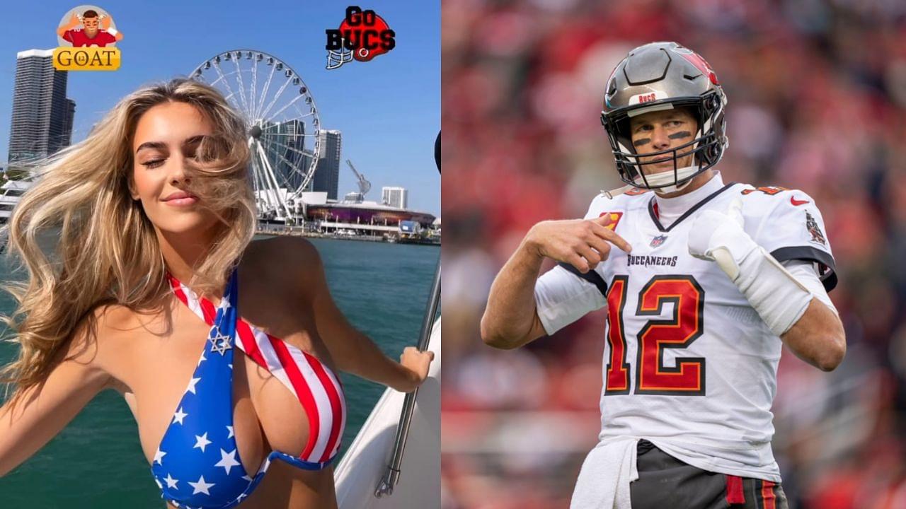 Veronika Rajek and Tom Brady