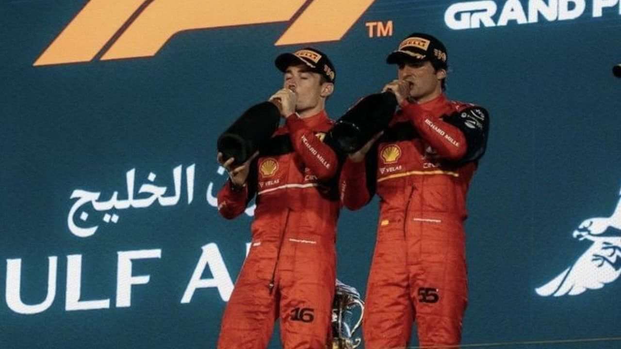 Ferrari's Charles Leclerc makes his musical debut. And it's rather