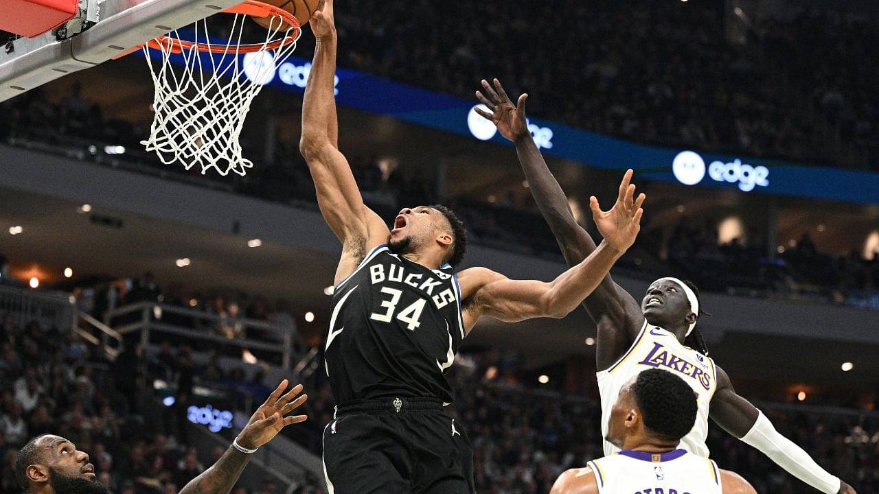 Watch: Giannis Antetokounmpo Swats LeBron James Like a 'Fly' Before a Thumping Finish vs the Lakers