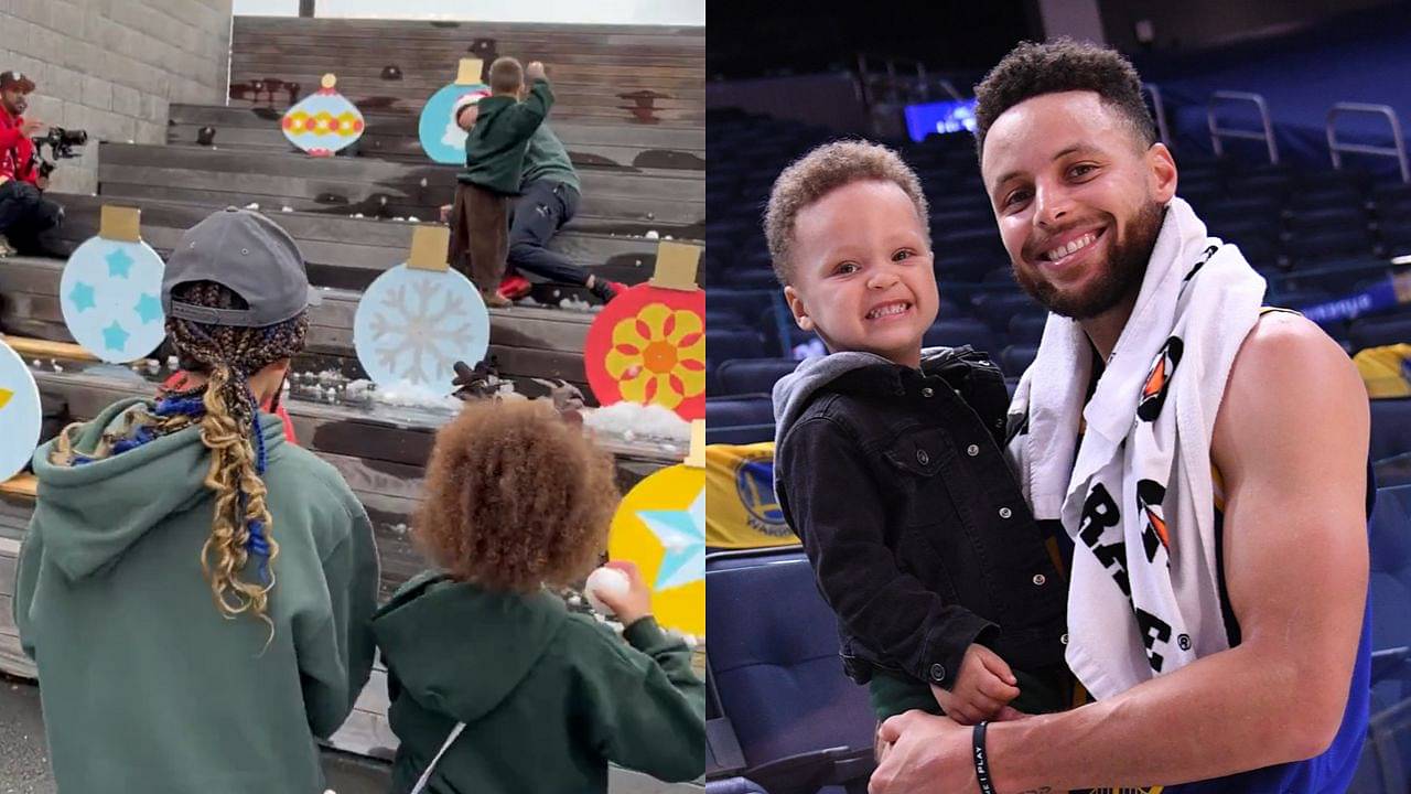 "Canon Curry Has Been Hanging Out With Draymond Green Too Much!": NBA Twitter Reacts as Stephen Curry Gets Snowballed by 4-year-old Son