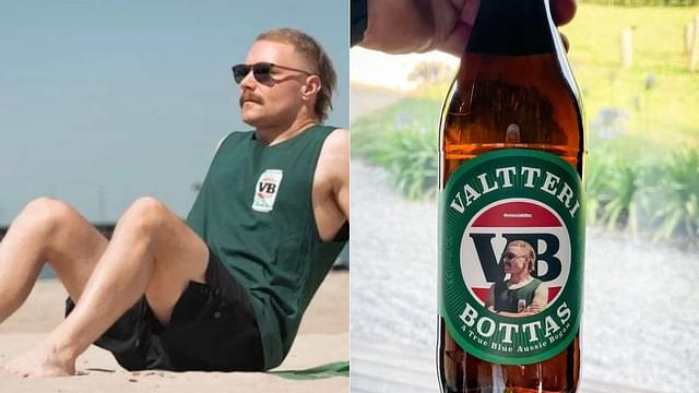10 GP winner Valtteri Bottas shows off own beer brand on social media while holidaying in Australia