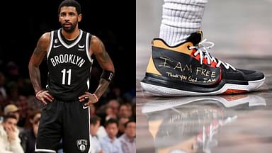 Post $11 Million Nike Contract Loss, Kyrie Irving Causes Stir with Cryptic Messages Penned on his Shoes