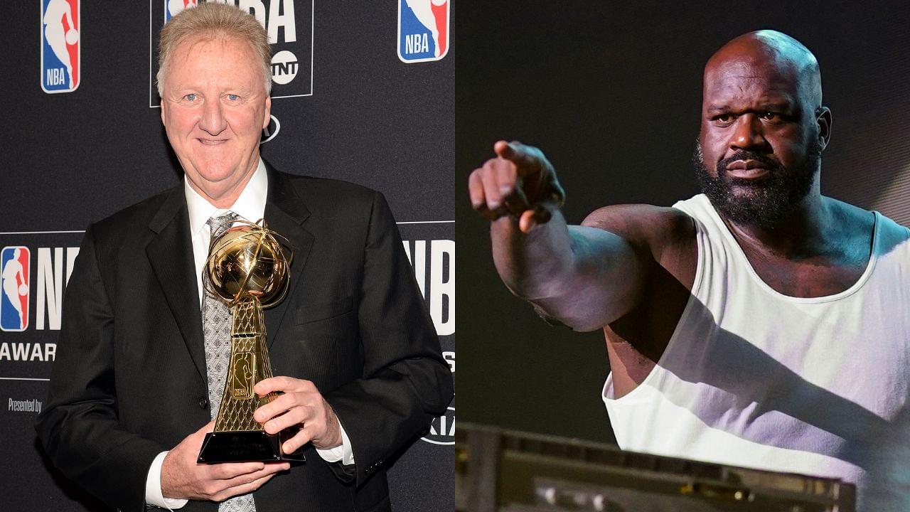 Shaquille O'Neal Shares Story of Larry Bird Toying With the Hawks and Making Their Bench His Fans