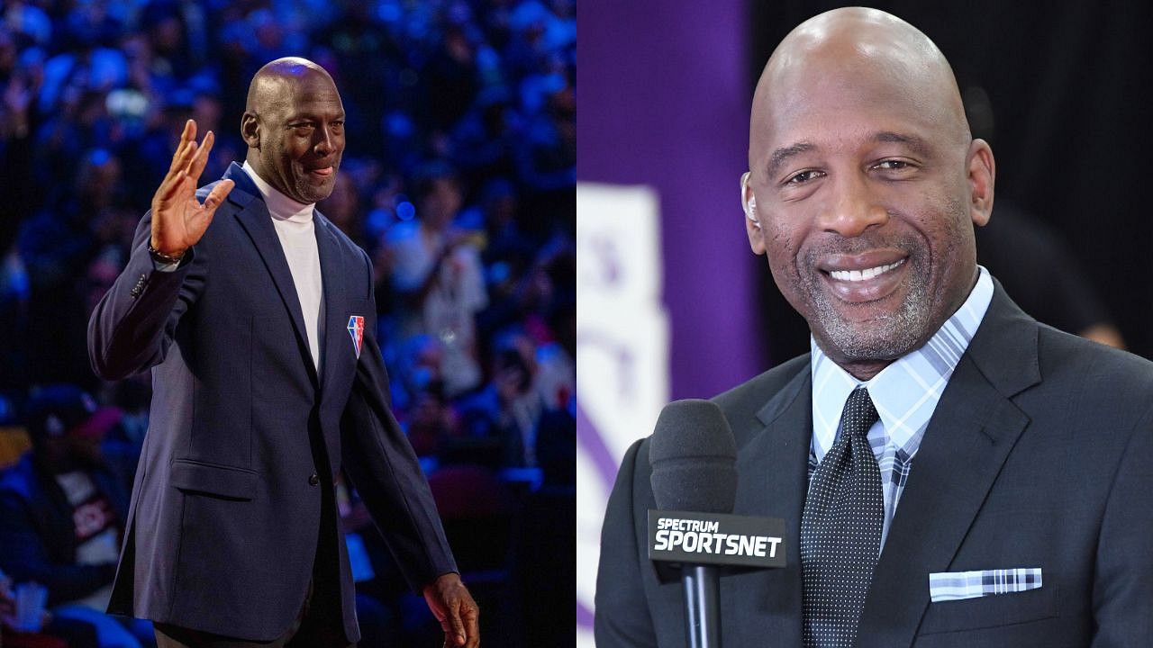 James worthy cheap and michael jordan