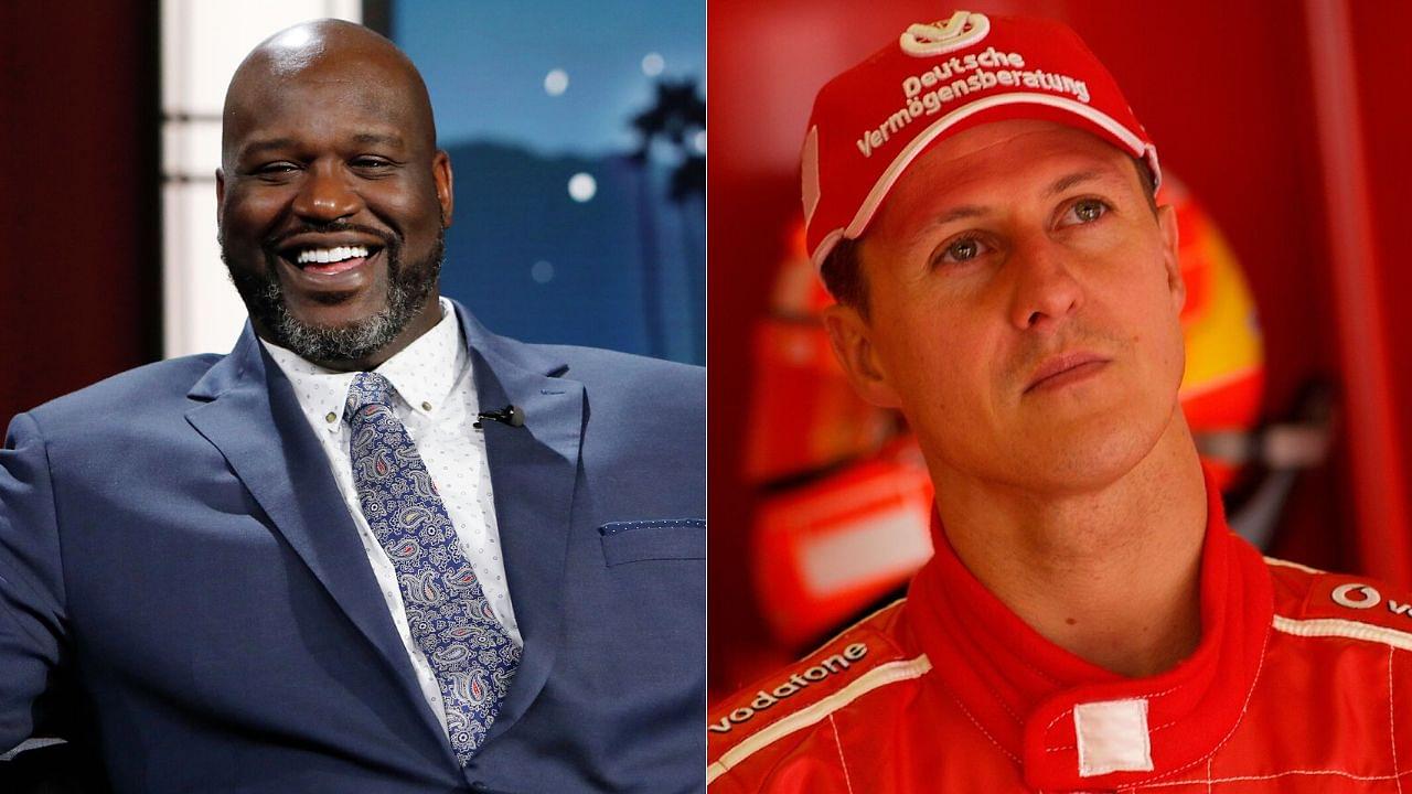 Michael Schumacher once defeated Shaquille O'Neal by $50.6 million around 20 years ago