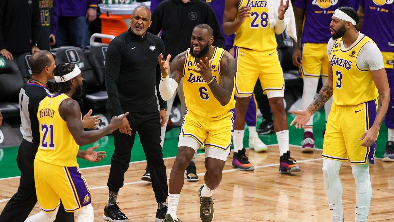 "Eric Lewis is The Worst NBA Referee!": NBA Twitter Lambasts Officials For Missing Crucial LeBron James Foul in Lakers' OT Loss to Celtics