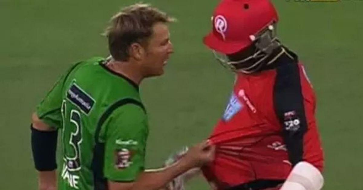 "F*** you Marlon": When Shane Warne was fined A$4500 and banned for a match for his fight with Marlon Samuels in a BBL game