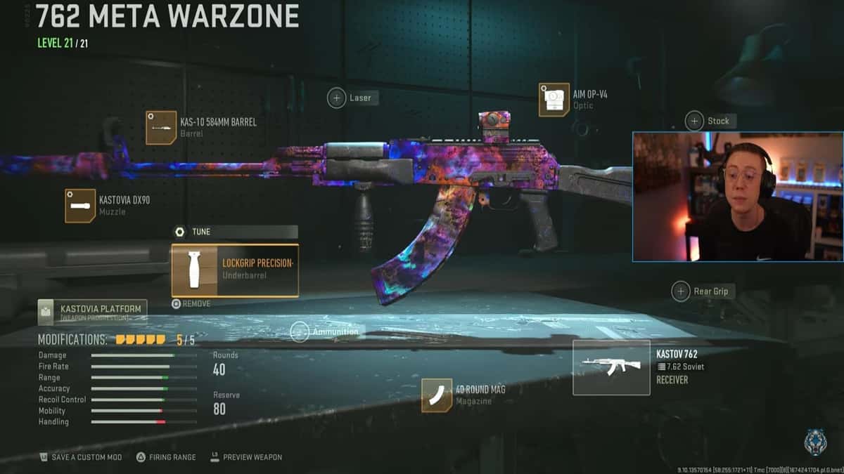 Warzone 2 WhosImmortal's Kastov 762 Meta Breaker Loadout with No