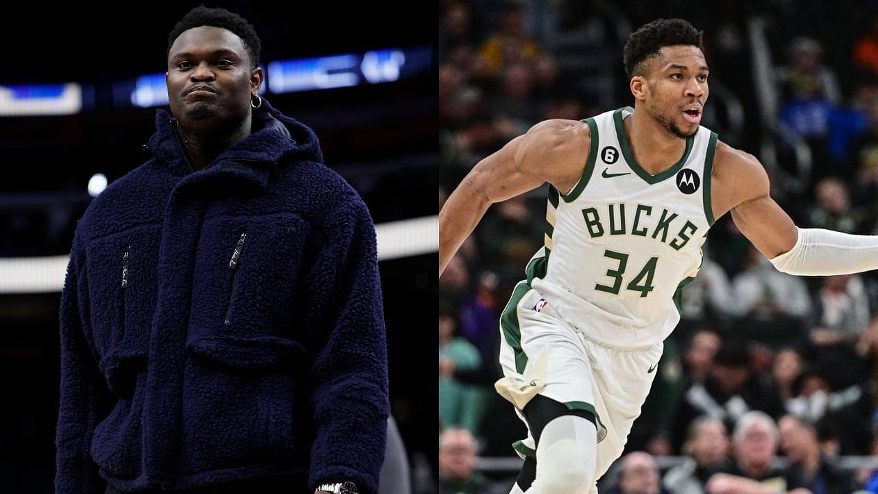 Zion Williamson is Flabbergasted and Dumbfounded as Giannis Antetokounmpo Throws Down a Vicious Dunk Over his Pelicans