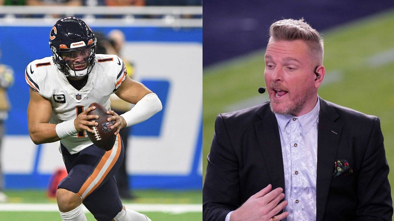 Justin Fields and Pat McAfee