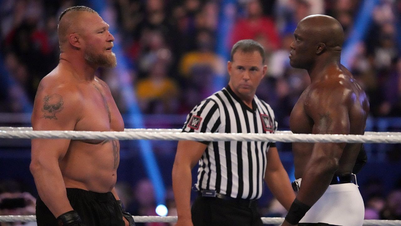 WWE ROYAL RUMBLE 2022 - BROCK LESNAR VS BOBBY LASHLEY