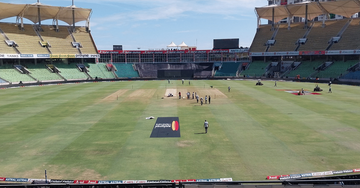 cricket ground pitch side
