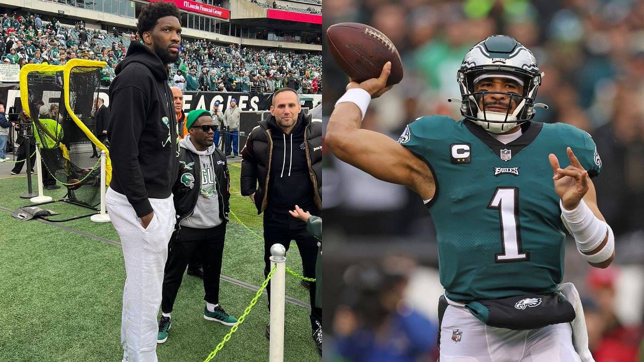 “My Son, Kevin Hart, And I Watched Eagles Win”: Joel Embiid Hilariously Trolls Comedian As 49ers Succumb To Philly’s D-Line