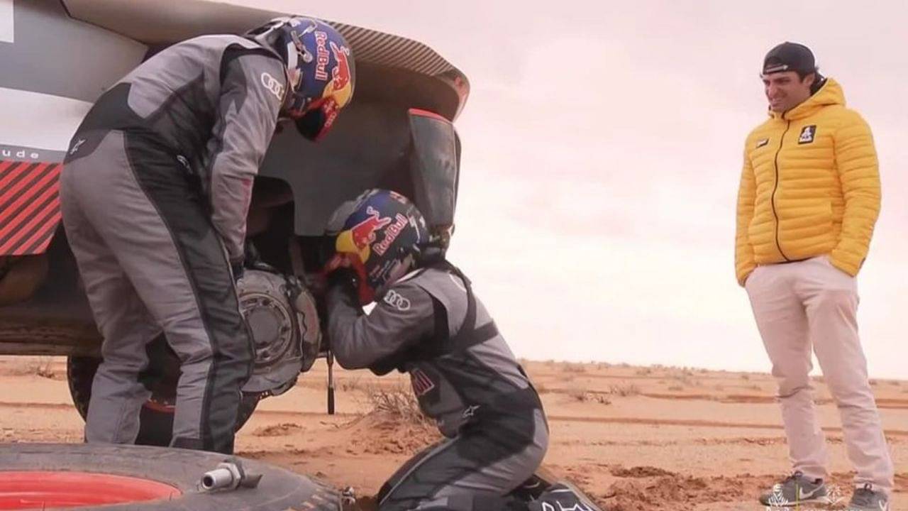 Carlos Sainz visits Saudi Arabia to see his 60-year-old father vying for the title in the desert