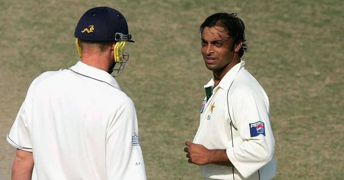 "You look like Tarzan but bowl like Jane": Andrew Flintoff once hilariously sledged Shoaib Akhtar just to give his wicket away