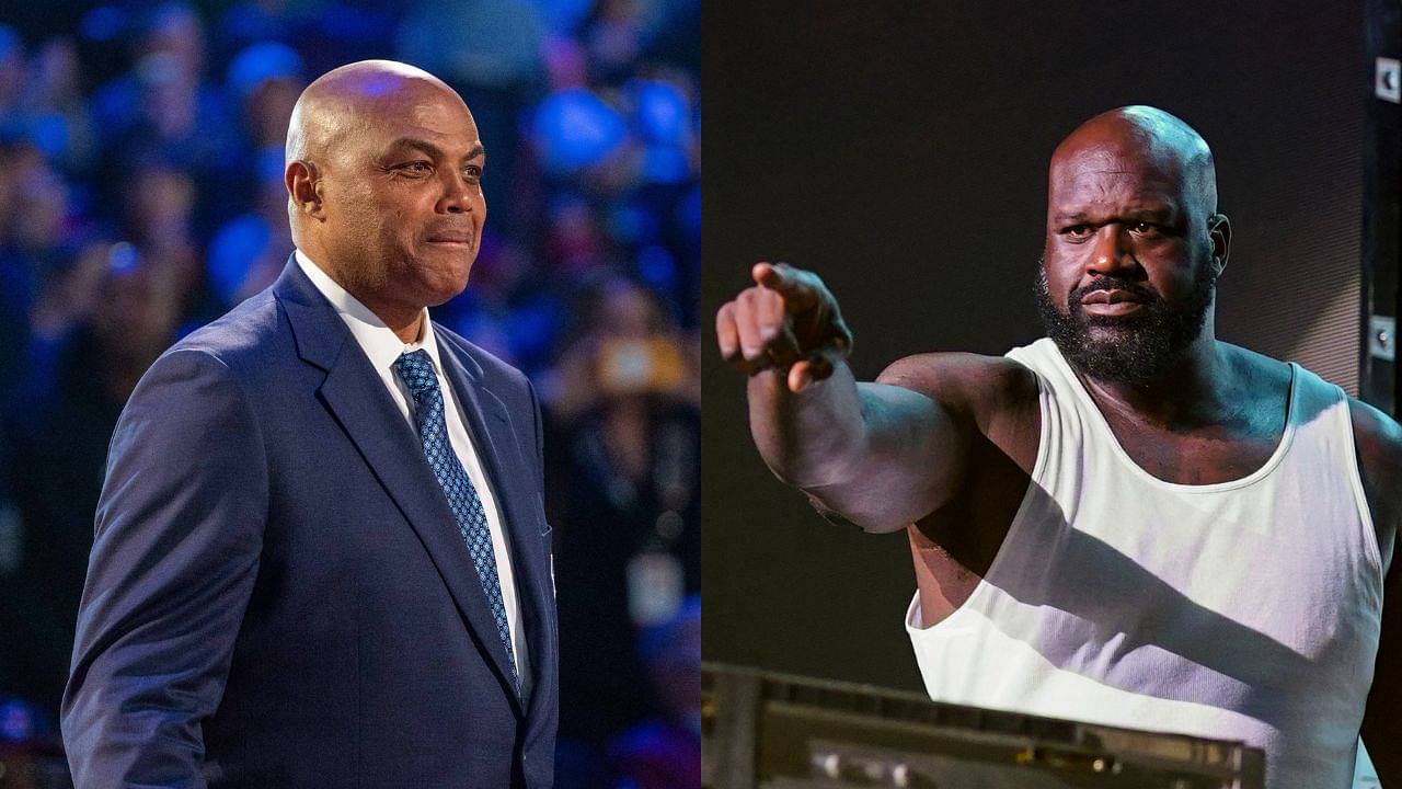 WATCH: 252 lbs Charles Barkley Leaves 170 lbs Kenny Smith in the Dust to the Board, Shaquille O'Neal Goes Insane