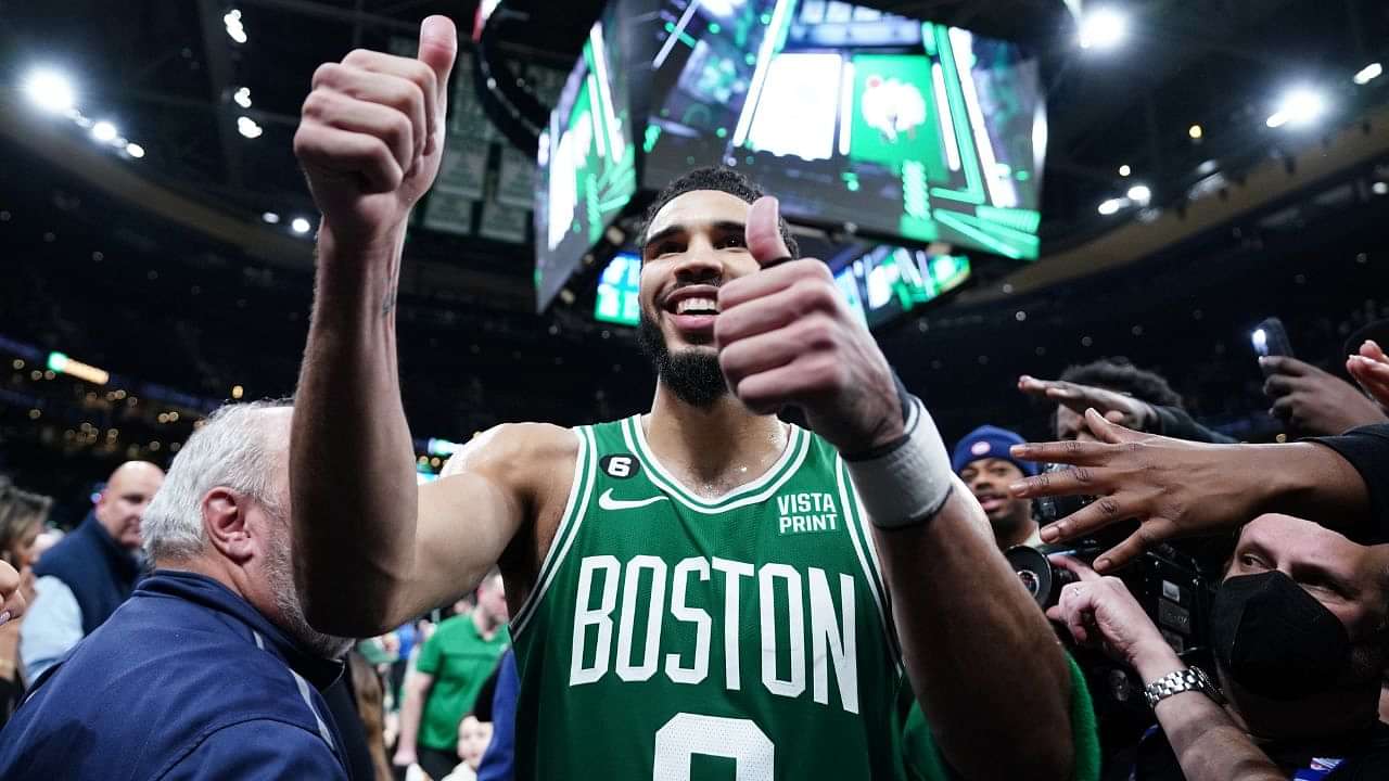 Jayson Tatum Michael Jordan Championship Celebration T Shirt