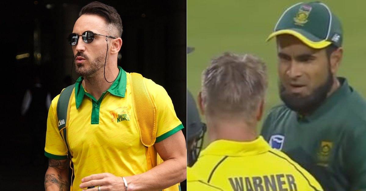 "He is an absolute gun": When Faf du Plessis hailed Imran Tahir despite verbal spat with David Warner costing him 30% match fee