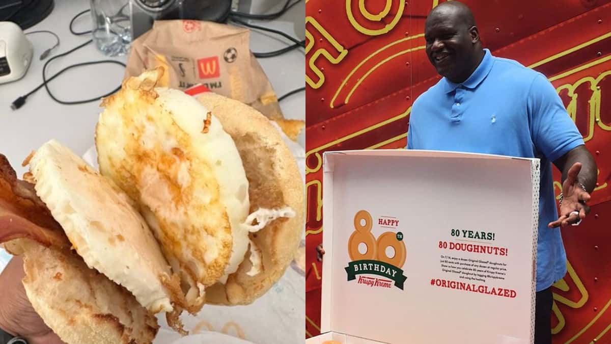 “Sausage and egg on a big ol’ piece of Shaqsized bread” Shaquille O’Neal describes ‘Shaq