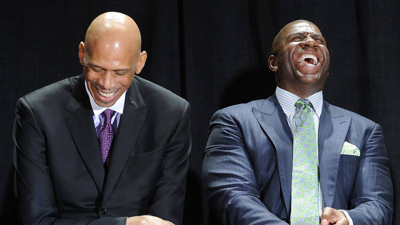 Kareem Abdul-Jabbar Credits Magic Johnson For Teaching Him How to Let Out His Emotions During Games