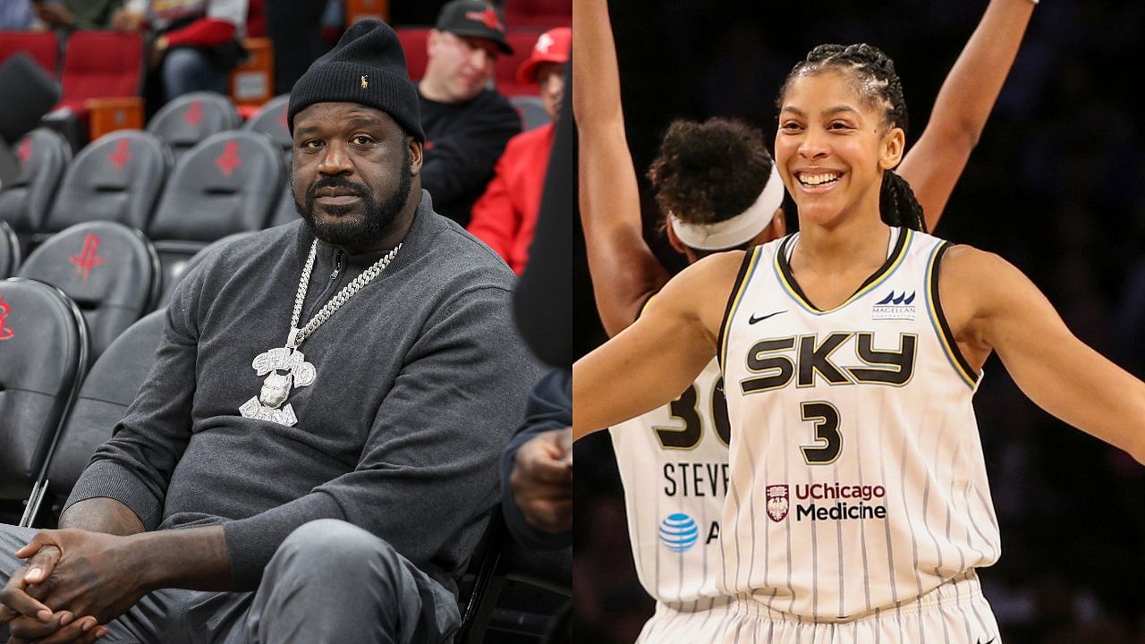 Candace Parker jumped into Shaq's arms after the Aces' win