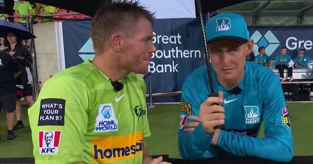 "Going to politics after cricket": David Warner pulls Marnus Labuschagne's leg for diplomatic answer around availability of Usman Khawaja and Matt Renshaw for BBL 12 Knockout vs Renegades
