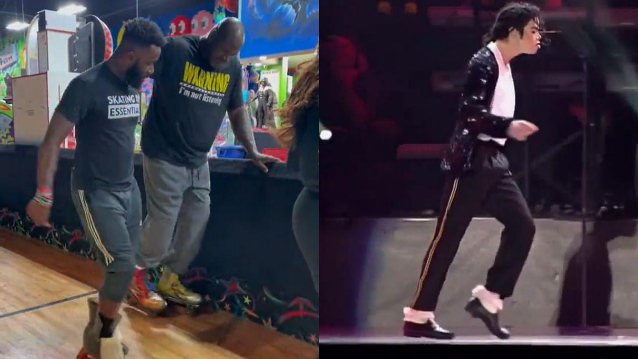 Watch: Shaquille O'Neal Tried to Imitate Michael Jackson and 'Moonwalk' in Skates