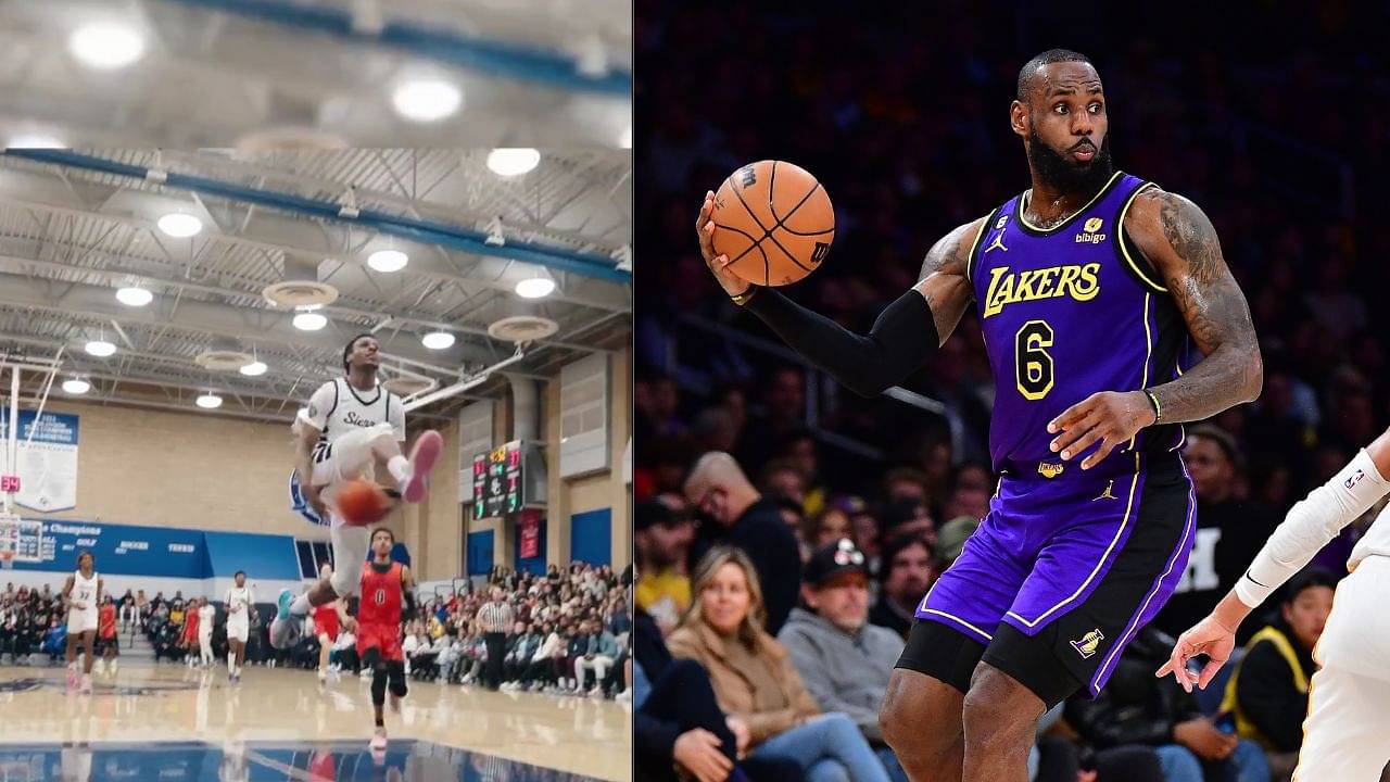 "Bronny You Really Are on 1!": LeBron James Celebrates as His Elder Son Breaks Out for a Mid-Game Flashy Dunk