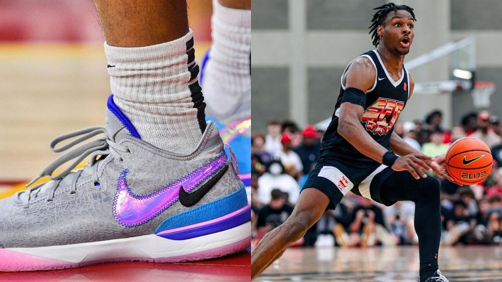 Bronny James debuts LeBron James' 20 NXXT Shoes Ahead of Stat-sheet ...