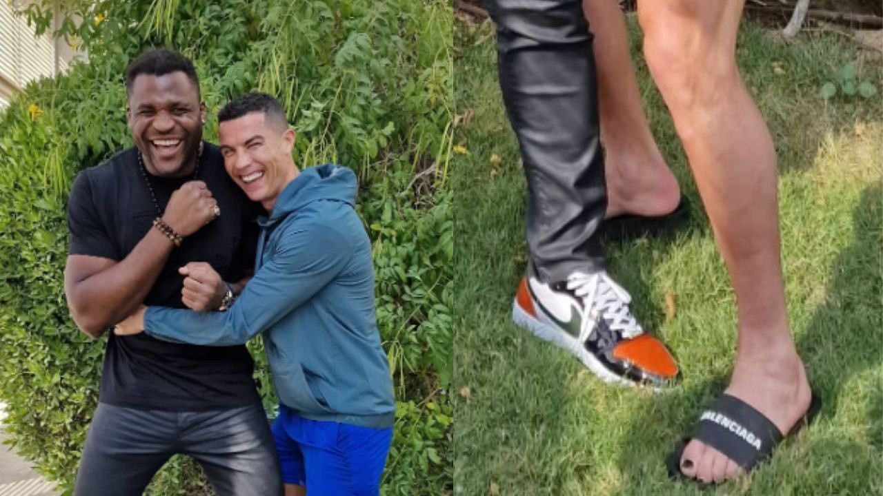 Cristiano Ronaldo Mocked for Wearing Balenciaga as He Meets Ex UFC Star Francis Ngannou The SportsRush