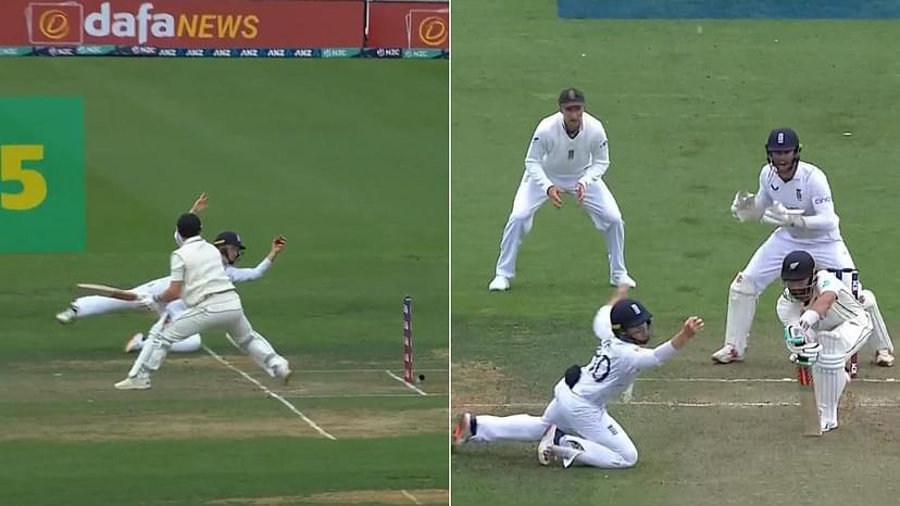 Ollie Pope catch videos today: England fielder assists Jack Leach twice with sensational catches on Day 2 of Wellington Test