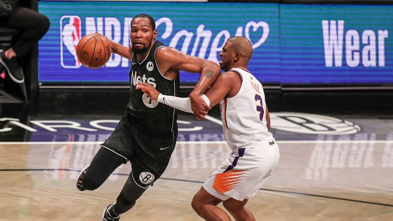 WATCH: Chris Paul Pokes Kevin Durant, Claiming to be One of the Few Who Could Guard the 4x Scoring Champ