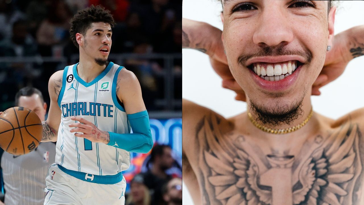 WATCH LaMelo Ball shows off new Sky Is The Limit tattoo