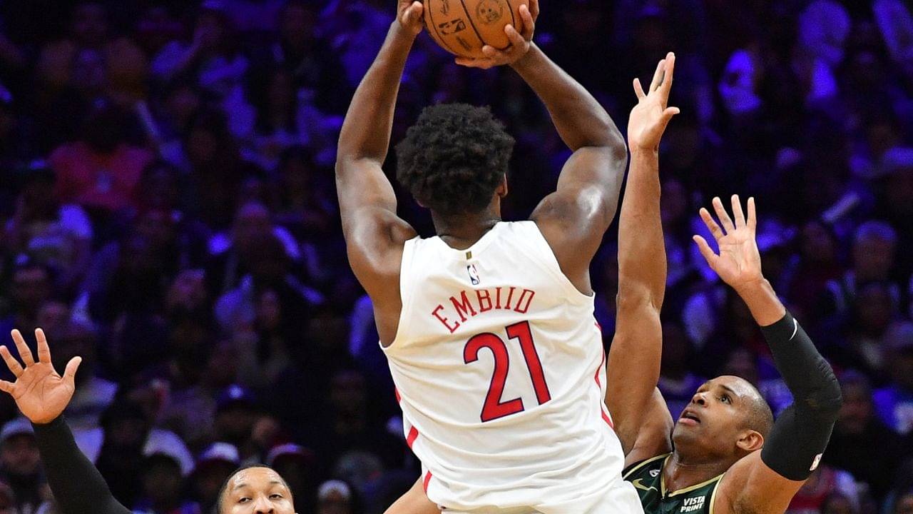 "MF Banger Right There": NBA World Reacts to Joel Embiid's Full Court Shot Against Jayson Tatum Led Celtics