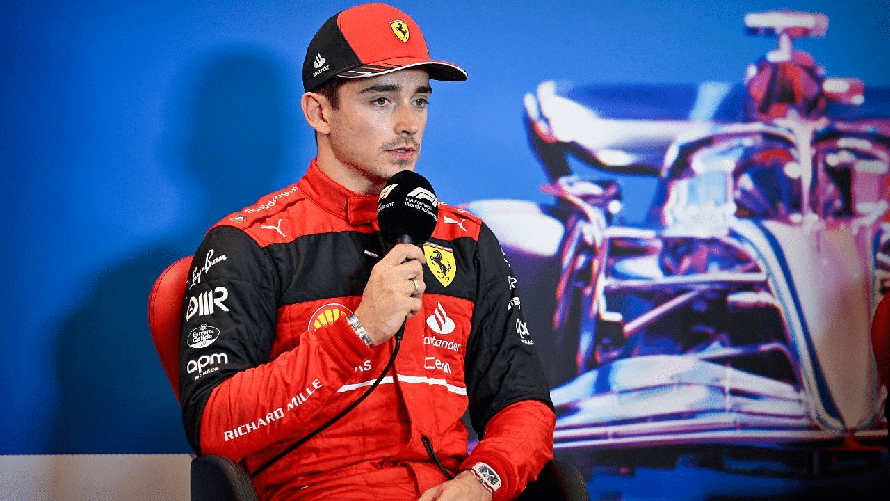 Charles Leclerc reacts to reports of record £160m Ferrari F1 deal